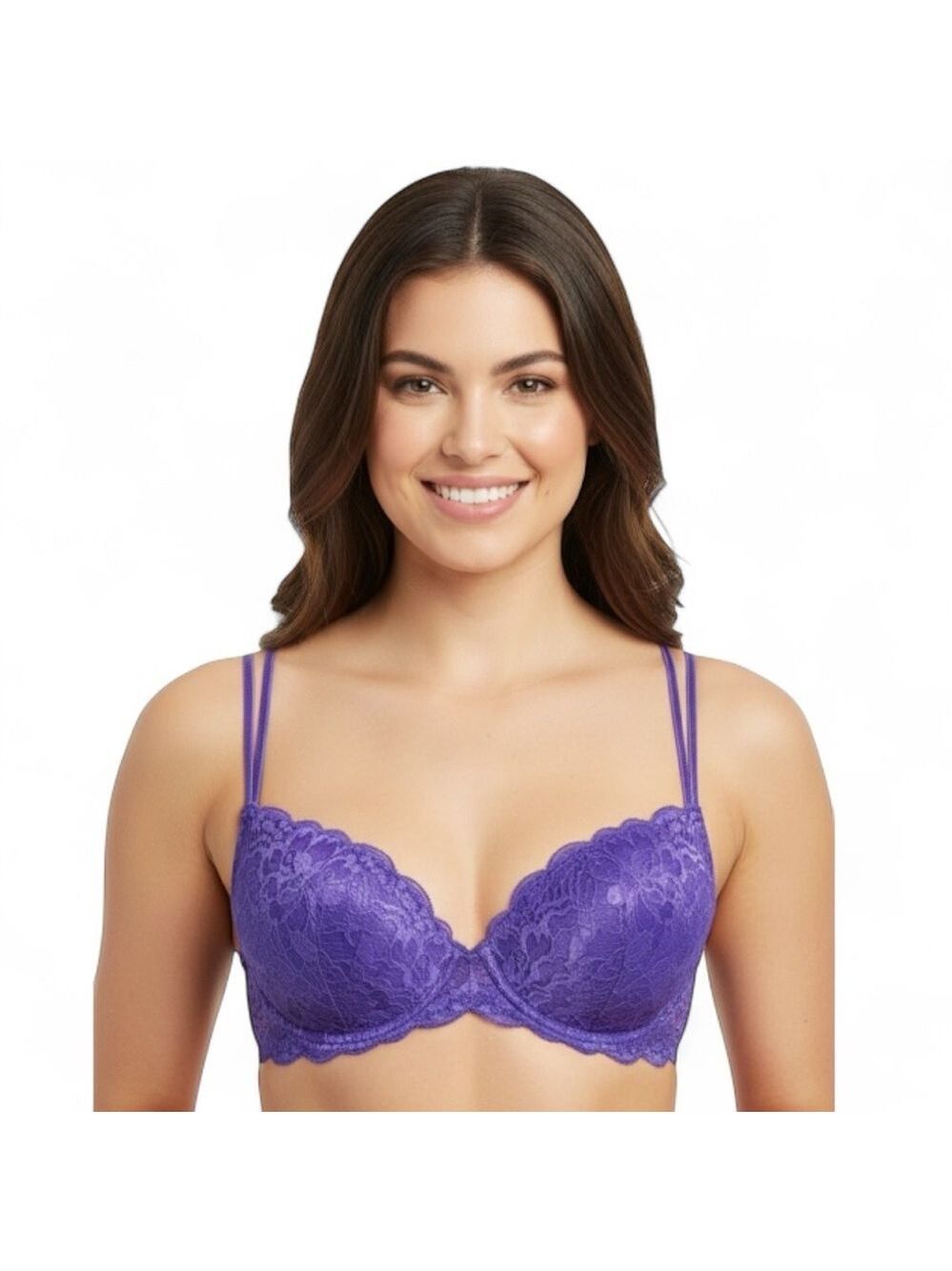 Victoria’s Secret PINK Size 32D Purple Lace Bra